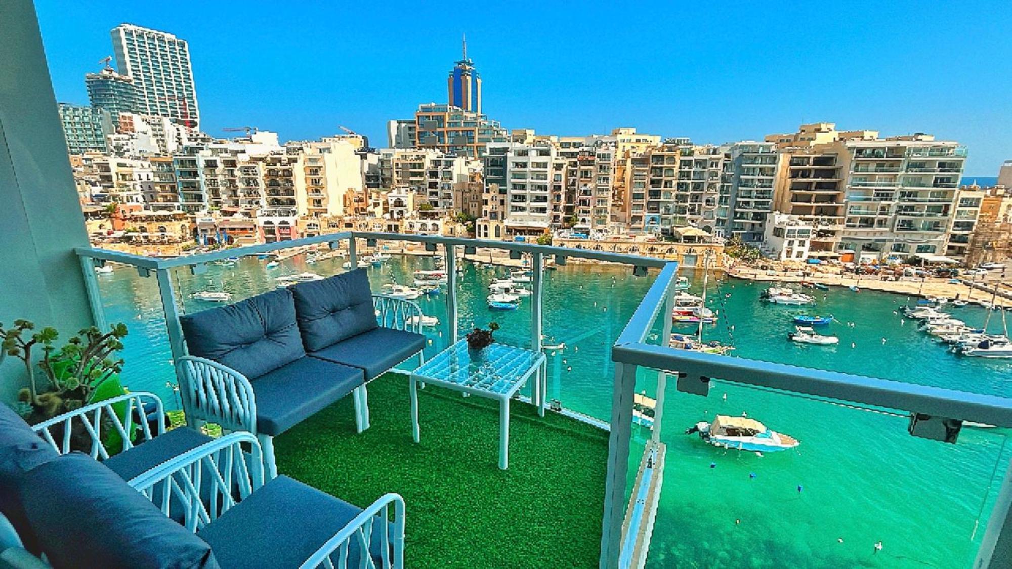 Ferienwohnung Spinola Bay View San Ġiljan Exterior foto